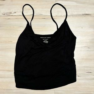 Black cowl neck American eagle tank top